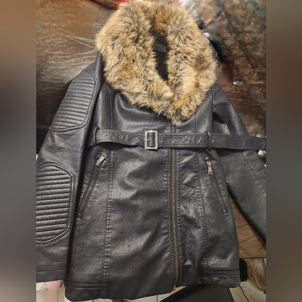 Bellivera Faux Leather Jacket